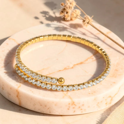 The Solstice Wrap Tennis Bangle