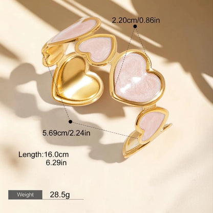 The Amour Swirl Heart Statement Cuff