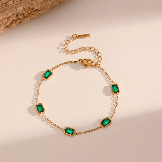 The Esmeralda Emerald Station Bracelet
