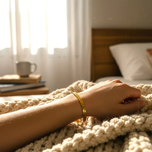 The Textured Brick Link Chain Bracelet