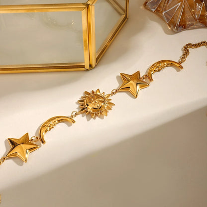 The Celestial Sun & Moon Charm Bracelet