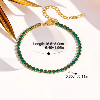 The Emerald Classic Tennis Bracelet