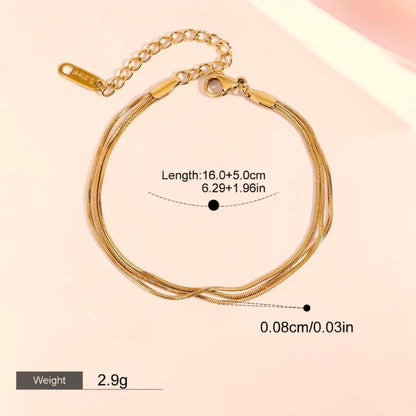 The Triple-Strand Herringbone Bracelet