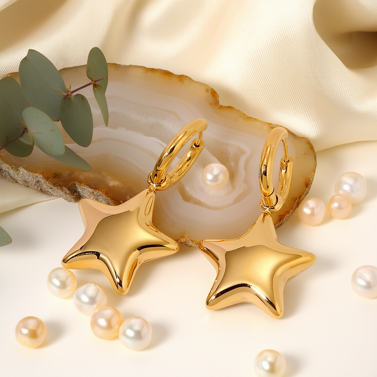 The Stellar Orbit Hoops Earrings
