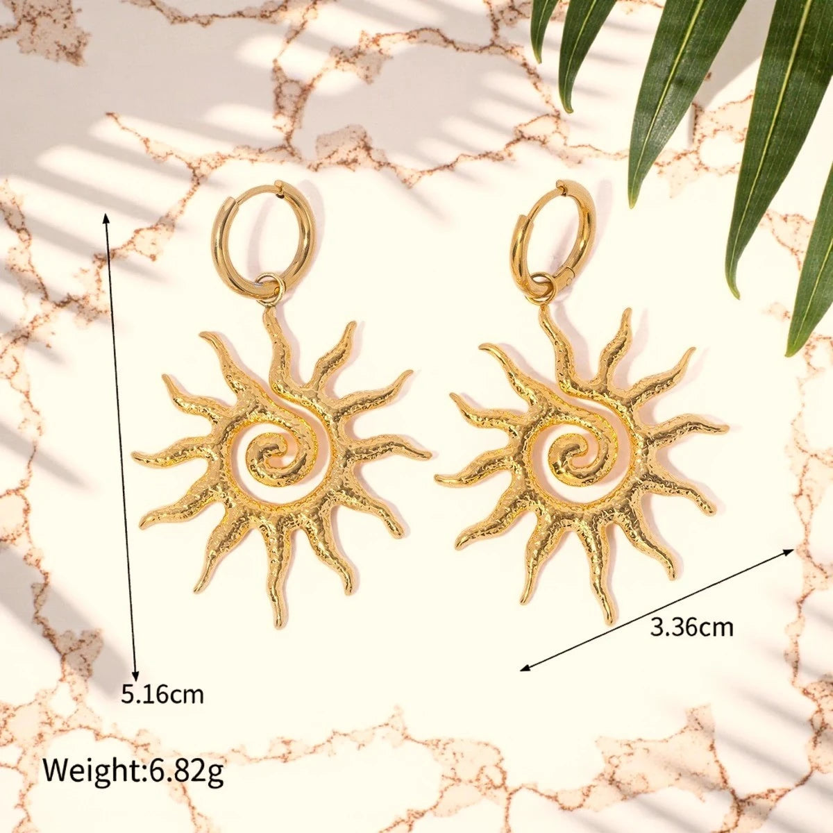 The Solaria Spiral Sunburst Drop Huggies