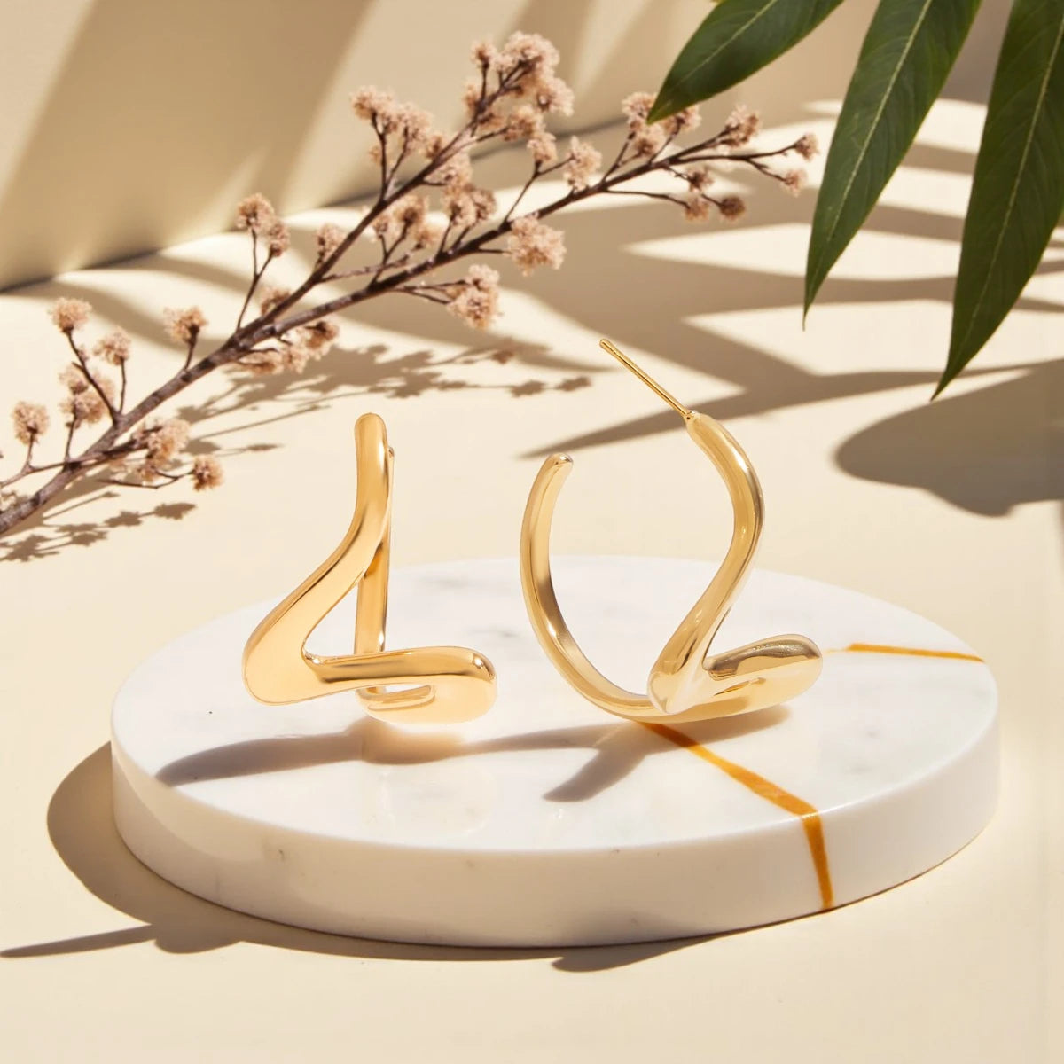 The Eros Abstract Heart Hoops