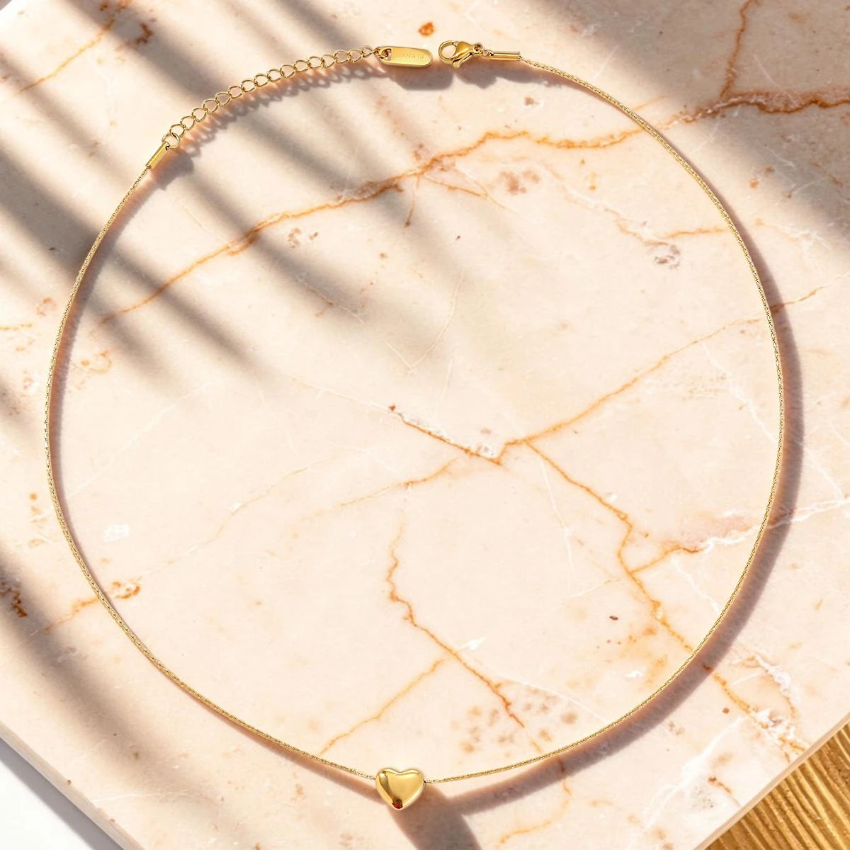De Dikke Opgeblazen Hart Hanger Ketting